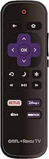 OEM Replacement Remote Control fits for All Onn. Roku TV Smart 4K Ultra HDTV with 4 Shortcut APP Keys - Netflix, Disney Plus, Apple TV+, and HBO Max Buttons