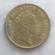 uang koin Hong Kong  10 cent 1992