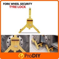 3 Fork Wheel Security Tyre Lock Clamp Car Truck Lorry ATV RV Anti-Theft Parking Boot Kunci Tayar Ker