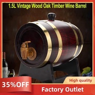 Oak Wine Barrel 1.5L Whiskey Barrel Dispenser for Fine Wine  Beer Whiskey Oak Storage Barrel Factory