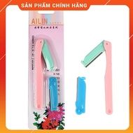 Convenient 2-blade eyebrow razor set