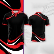 Sport Stripes Polo Shirt for Men Casual Polo Shirts for Men Full Sublimation Short Sleeve Polo Shirt