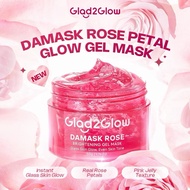GLAD2GLOW DAMASK ROSE PETAL GLOW GEL MASK 50g - Damask Rose Glad2glow