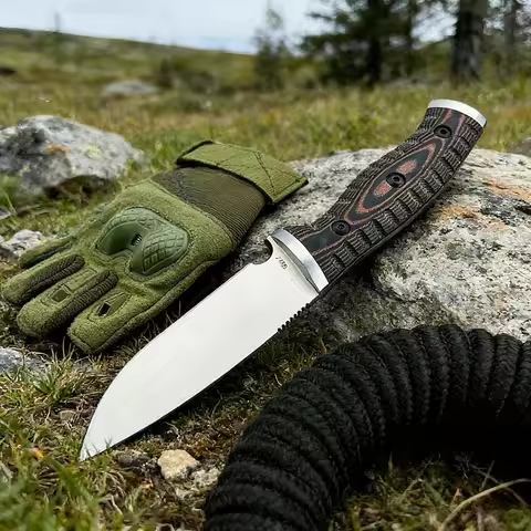 853 Wilderness Adventure Fixed 8Cr13Mov Blade Knife Practical Tool Outdoor Camping Fishing Jungle Tr