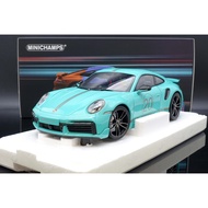 [MASH] Minichamps 1/18 Porsche 992 Turbo S Asia Limited Mint Green