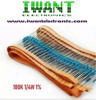 Resistor 180K Ohm Metal Film 1/4W 1%