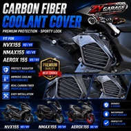 NVX155 V2 V3 NMAX155 V2 V3 Coolant Cover Carbon CF Aerox 155 Radiator Cover NVX NMAX AEROX Engine Co