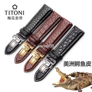 Titoni Watch Crocodile Leather Replacement Strap