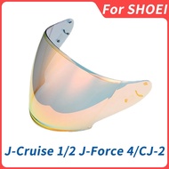 หมวกกันน็อคสำหรับ SHOEI J-Cruise 1 J-Cruise 2 J-Force 4 CJ-2หมวกกันน็อคมอเตอร์ไซค์เลนส์แบบเปิดหน้า