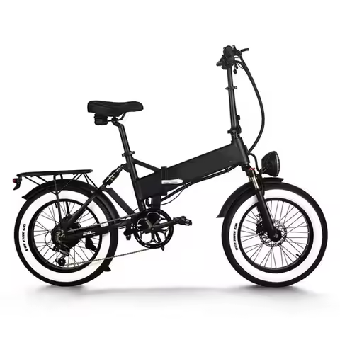 20 Inch Electric Fat Tire Folding Bike 750W Full Suspension Ebike