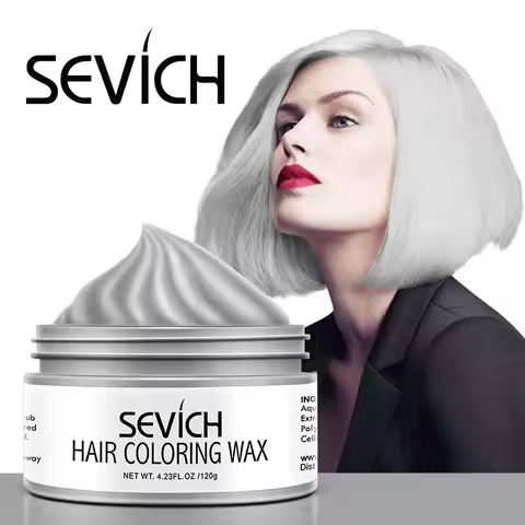 Sevich Hair Wax Styling Pomade Silver Grey Temporary Dye Color Disposable Fashion Festival Celebrate