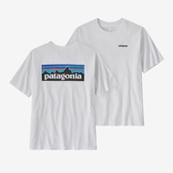 Fashion ของแท้ เสื้อยืด Patagonia P-6 Logo Responsibili-Tee Tee