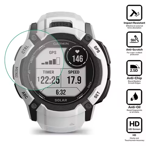 Hard Glass Smartwatch HD Protective Film For Garmin instinct 2X Solar (Tactical) Screen Protector Co