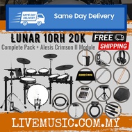 SUDOKU Lunar 10rh 20k With Alesis Crimson II Module Full Mesh Electronic Drum with Drumsticks, Headphones, Pedals