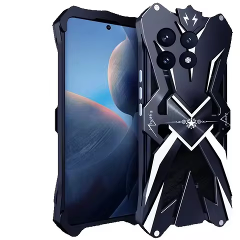 Zimon Luxury New Thor Heavy Duty Armor Metal Aluminum Phone Case For Xiaomi Redmi K70E K60E K80 K70 