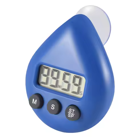 Versatile Digital Bathroom Clock Waterproof Shower Clock Timer Temperature Humidity Visual Countdown