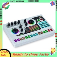 SX96 Sound Card 48V Microphone for Mobile Phone Computer Live Broadcast Outdoor Singing Home Mini Mi