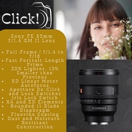 [Ready Stock] Sony FE 85mm f/1.4 GM II Lens l SEL85F14GM2