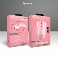 Nubwo Mouse Gaming Macro Plesios NM-89 Pink Edition สีชมพูๆ