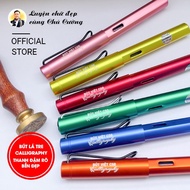 Vietnamese C50 Calligraphy pen with small bamboo leaf nib | Clear Dark Bar | Let your baby practice 