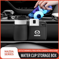 Mazda Car cup storage box for Mazda3/5/6 CX3 CX5 CX8 CX30 RX7 RX8 Adhesive storage box Multi functio