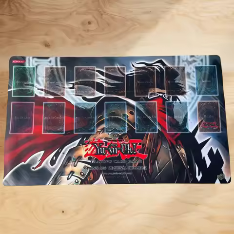 600x350mm Yu-Gi-Oh! Diy 2008 REGIONAL QUALIFIER Playmat Armageddon Knight 1.5mmNoSeamEdge Single Rub