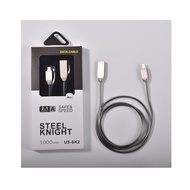STEEL KNIGHT DATA CABLE ISO US-SK1 DATA CABLE - KABER CHARGER iphone