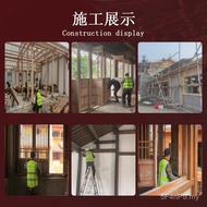 Chinese Temple Temple Wooden Grid Temple GFSR