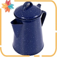 1.2L Enamel Coffee Pot Hand Tea Water Kettle Teapot  Decor  Blue Teapot Cafe Tools