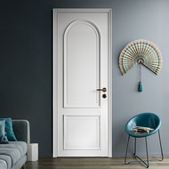 Pintu komposit kayu padu yang dicat, set pintu bilik tidur, pintu dalaman, pintu kayu padu yang dica