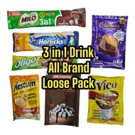 All Brand Loose Sachet 3 in 1 Drink Coffee Chocolate Tea Kopi