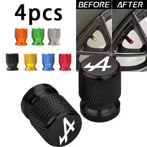 Car Accessories Wheel Tire Valve Caps Stem Cover Plug For Alpine