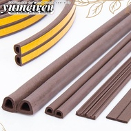 YUMEIREN Weather Stripping Door Seal Strip, Self Adhesive EPDM Weather Stripping, Flexible Soundproo