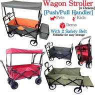 ⭐ WAGON STROLLER ⭐ Seat Double Anti UV Dual Basket Cat Dog Large Foldable Trolley Carrier
