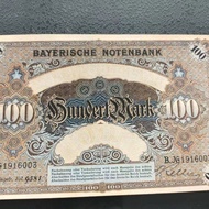 Antique Retro Nostalgic 1900 Germany 100 Mark Banknotes Early Gold Mark Ornaments 2026.7.19z0905a4