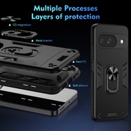 Casing for Google Pixel 9 5G Pixel9 G2YBB GUR25 G1B60 Phone Case Car Magnetic Ring Holder Bracket Ar