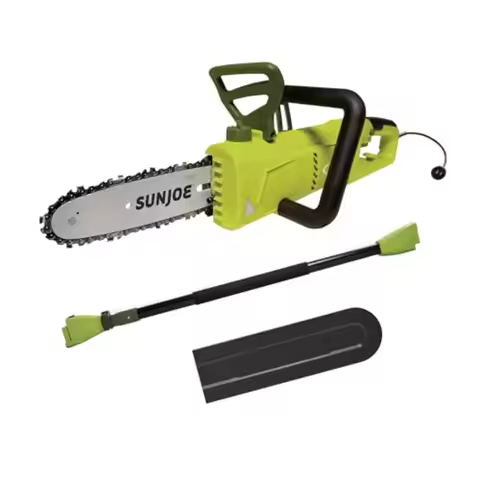 SWJ805E 6 Amp 2in1 Convertible Electric Telescoping Pole Chain Saw for Efficient Tree Trimming and L