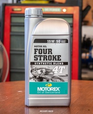 น้ำมันเครื่อง Motorex Four Stroke 15w50 Jaso MA2 Synthetic Blend / B