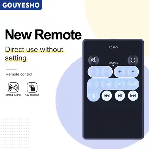 New RC20G Remote Control For Edifier R1850DB Bluetooth Bookshelf Powered Speakers