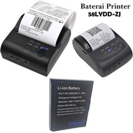 Baterai Printer Zjiang Mini Bluetooth Thermal 5805/5802/5807 58LYDD-ZJ