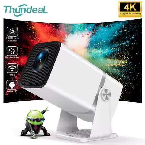 ThundeaL Mini HD Projector TD80W PK HY320 HY300 4K Android 13 WiFi Full HD 1920 x 1080P Home Cinema 