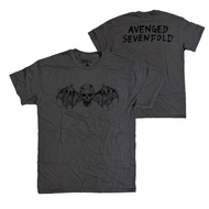 AVENGED SEVENFOLD A7X T-SHIRT SKULL WITH WINGS (GREY)(2025) USA Licensed