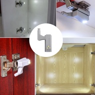 โคมไฟ LED ใต้ตู้อเนกประสงค์ตู้เก็บเสื้อผ้าบานพับด้านในโคมไฟไฟกลางคืนสำหรับตู้ตู้ครัวโคมไฟกระจกโค้ง