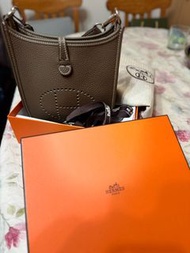 Hermes mini evelyne 大象灰