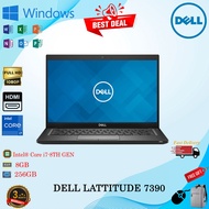 (READY STOCK) Dell Latitude 7390 i7-8650U CPU 1.9GHz RAM 8GB/16GB SSD 256GB/512GB W10/W11 PRO