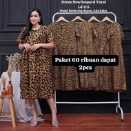 Daster wanita motif leopard