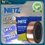 NIETZ AWS ER70S-6 0.8MM x 5KG MIG Co2 Gas Welding Wire