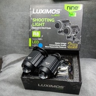 Nine LUXIMOS SHOOTING LIGHT R8 DEVIL EYE 2 COLORS WHITE YELLOW SPOTLIGHT for motorbikes and cars