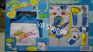 Mainan dokter family doctor kit stetoskop medical biru nyala suara tas