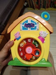 粉紅豬小妹/佩佩豬/ 玩具鐘 / 正版+世一 ABC益智磁鐵